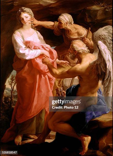 Pompeo Girolamo Batoni , Time orders Old Age to destroy Beauty London, Tate gallery, .