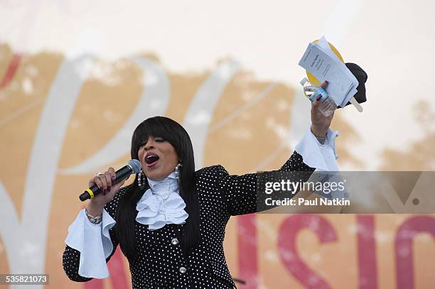 Vickie Winans performs at the Gospel Festival at Ellis Park, Chicago, Illinois, June 22, 2013.