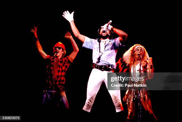 Village People performs, Chicago, Illinois, June 21, 1979.