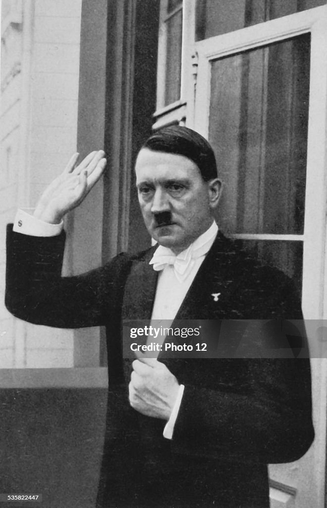 Hitler after the diplomatic reception on New year's eve (1936)