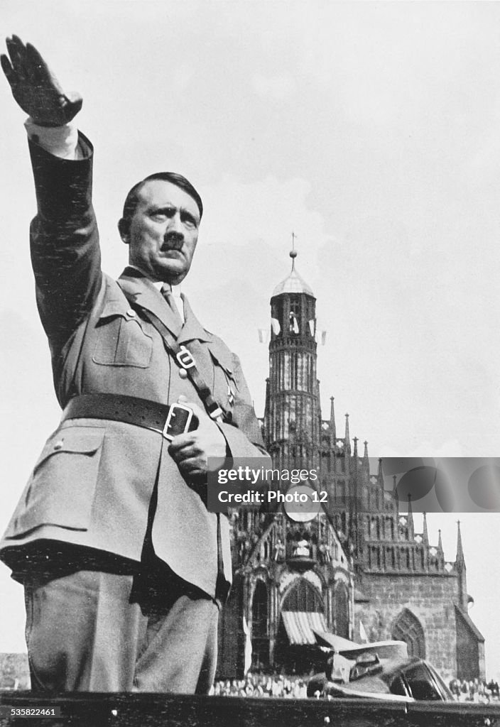 Adolf Hitler during a Party Congress of the NSDAP (1934)