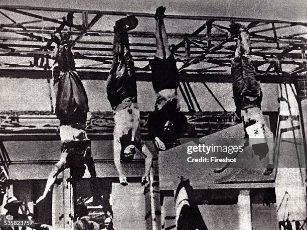 On 29 April 1945, Piazzale Loreto was chosen as the symbolic place for the display of the bodies of Benito Mussolini, Claretta Petacci and other...