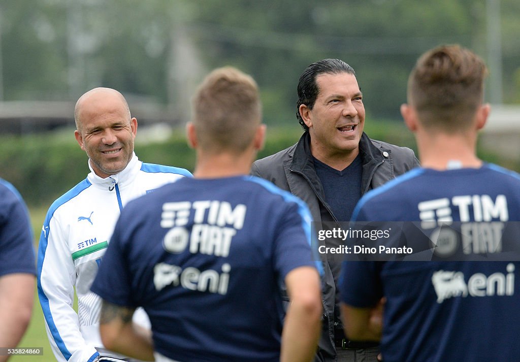 Italy U21 Training Session And Press Conference