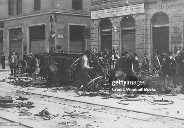 Scene of the assassination in Sarajevo.