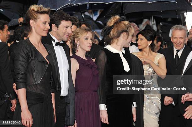 Cecile de France, Patrick Bruel, Ludivine Sagnier and Julie Depardieu at the Closing Ceremony and the premiere for "Therese Desqueyroux" during the...