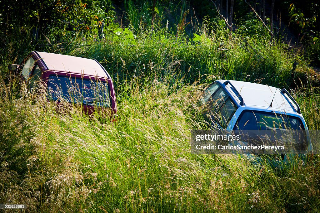 France, Corsica, Countryside parking