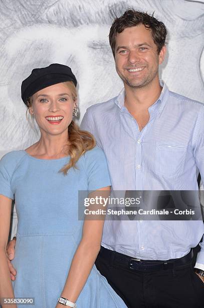 Diane Kruger and Joshua Jackson attend the Chanel Haute-Couture Show as part of Paris Fashion Week Fall / Winter 2012/13 at Grand Palais.