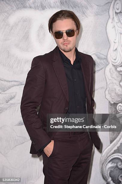 Michael Pitt attends the Chanel Haute-Couture Show as part of Paris Fashion Week Fall / Winter 2012/13 at Grand Palais.