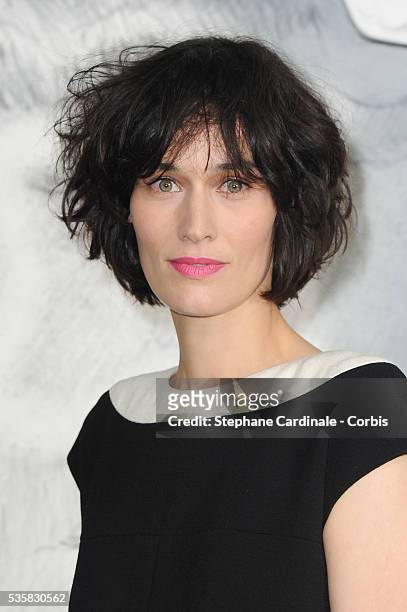 Clotilde Hesme attends the Chanel Haute-Couture Show as part of Paris Fashion Week Fall / Winter 2012/13 at Grand Palais.