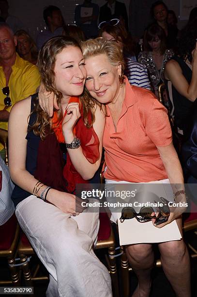 Bette Midler and daughter Sophie von Haselberg attend the Jean-Paul Gaultier Haute-Couture Show as part of Paris Fashion Week Fall / Winter 2012/13.