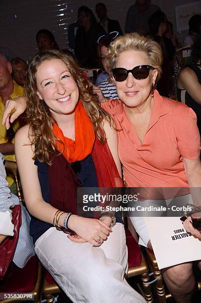 Bette Midler and daughter Sophie von Haselberg attend the Jean-Paul Gaultier Haute-Couture Show as part of Paris Fashion Week Fall / Winter 2012/13.