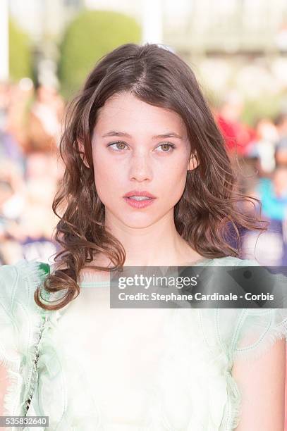 Astrid Berges Frisbey attends the opening ceremony of the 38th Deauville American Film Festival, in Deauville.