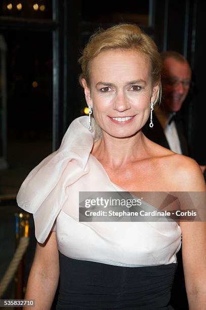 Sandrine Bonnaire attends the opening ceremony dinner of the 38th Deauville American Film Festival, in Deauville.