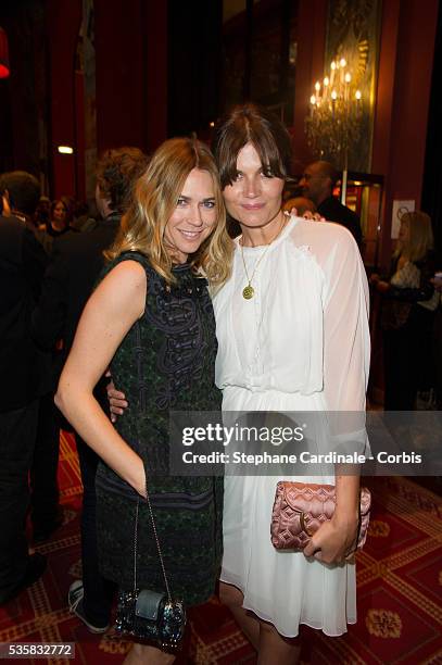 Marina Hands and Marie-Josee Croze attend the opening ceremony dinner of the 38th Deauville American Film Festival, in Deauville.