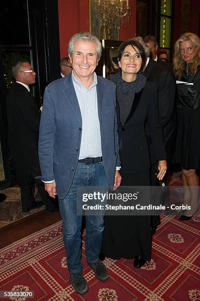 Claude Lelouch and Valerie attend the opening ceremony dinner of the 38th Deauville American Film Festival, in Deauville.