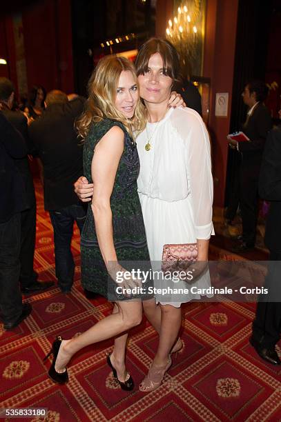 Marina Hands and Marie-Josee Croze attend the opening ceremony dinner of the 38th Deauville American Film Festival, in Deauville.
