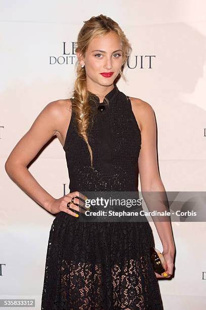 Nora Arnezeder attends Ce que le jour doit a la nuit Premiere, in Paris.