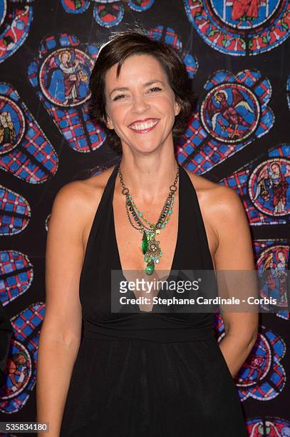 Nathalie Renoux attends Sister Act: The Musical Gala Premiere at Theatre Mogador, in Paris.