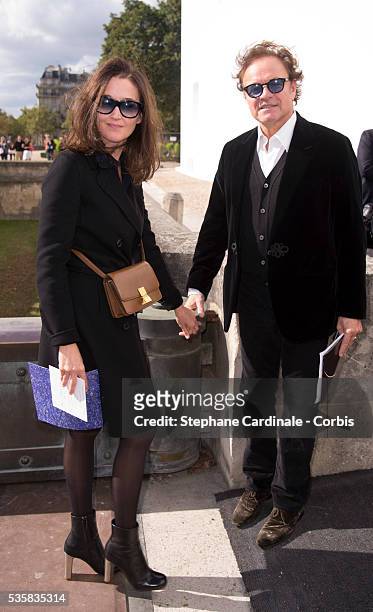 Diane de Mac Mahon and Guillaume Durand attend the Christian Dior Spring/Summer 2013 show as part of Paris Fashion Week at Hotel National des...