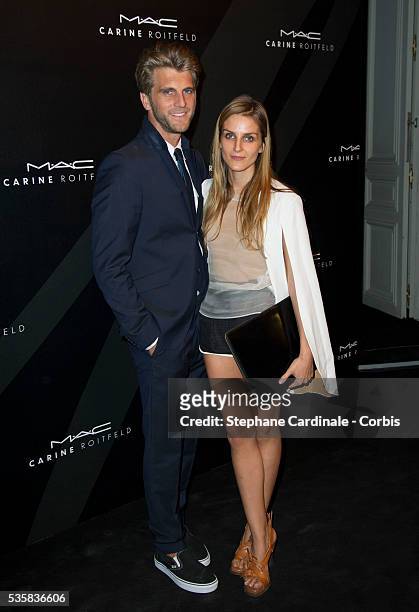 Gaia Repossi and Jeremy Everett attend LE BAL hosted by MAC and Carine Roitfeld as part of Paris Fashion Week Spring / Summer 2013 at Hotel Salomon...
