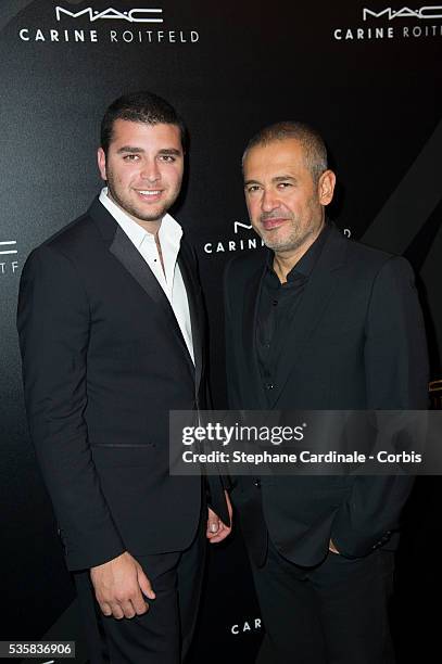 Elie Saab with his son attend LE BAL hosted by MAC and Carine Roitfeld as part of Paris Fashion Week Spring / Summer 2013 at Hotel Salomon de...