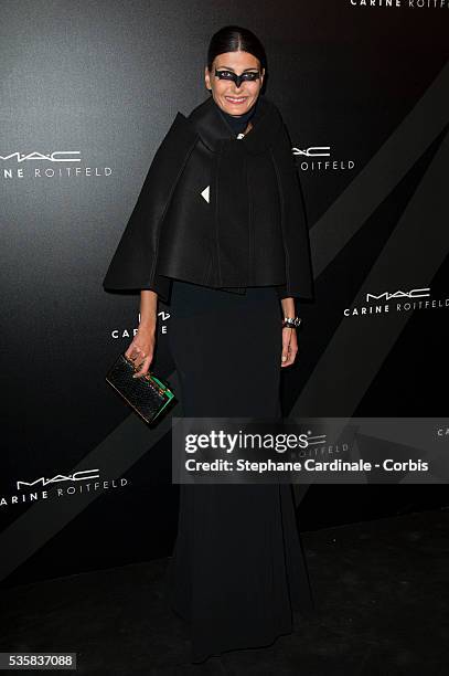 Giovanna Battaglia attends LE BAL hosted by MAC and Carine Roitfeld as part of Paris Fashion Week Spring / Summer 2013 at Hotel Salomon de...