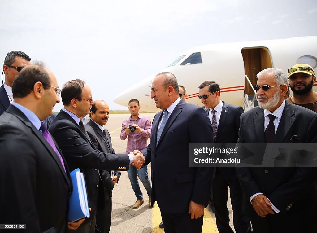 Turkish Foreign Minister Cavusoglu in Libya