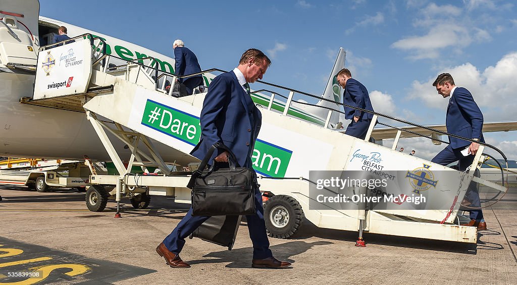 Northern Ireland Squad Departure for EURO2016