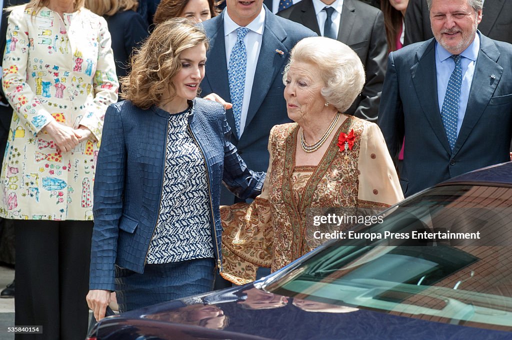 Spanish Royals Attend 'El Bosco' 5th Centenary Anniversary Exhibition