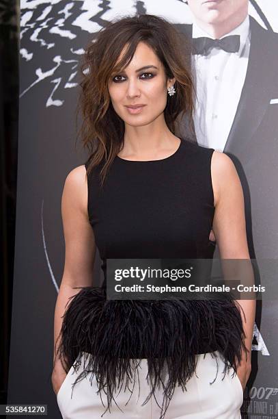 Berenice Marlohe poses during the photocall for the movie Skyfall at Hotel George V, in Paris