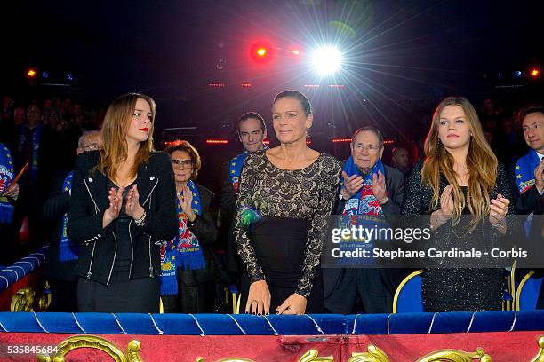 Pauline Ducruet, Princess Stephanie of Monaco and Camille Gottlieb attend day three of the Monte-Carlo 37th International Circus Festival, in Monaco.