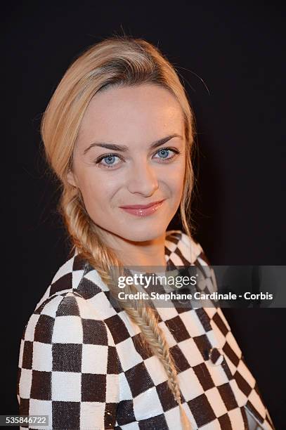 Virginie Courtin Clarins attends the Sidaction Gala Dinner 2013 at Pavillon d'Armenonville, in Paris.