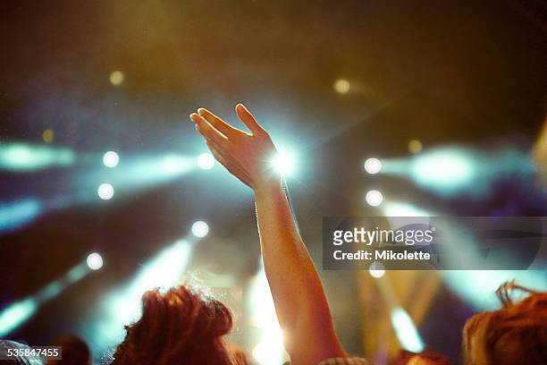 raise your hands if you're having an awesome time - strobe light bildbanksfoton och bilder