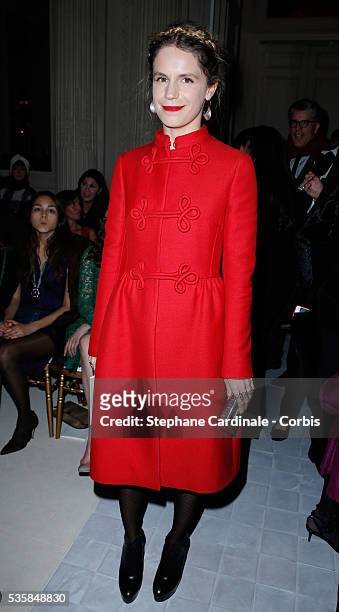 Eugenie Niarchos attends the Valentino Spring/Summer 2013 Haute-Couture show as part of Paris Fashion Week at Hotel Salomon de Rothschild, in Paris.