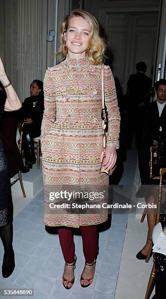 Natalia Vodianova attends the Valentino Spring/Summer 2013 Haute-Couture show as part of Paris Fashion Week at Hotel Salomon de Rothschild, in Paris.