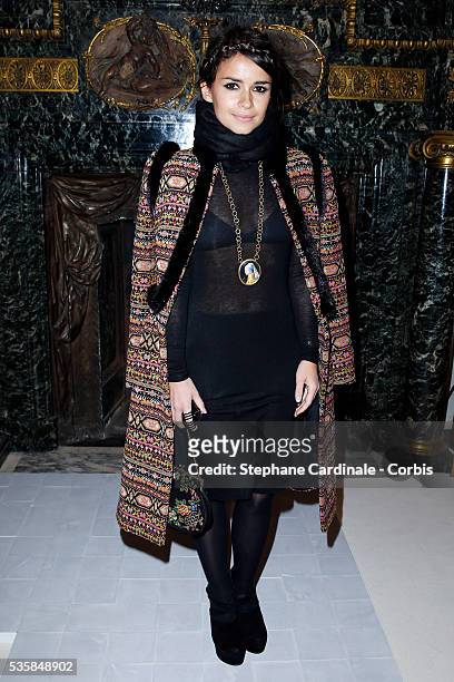 Miroslava Duma attends the Valentino Spring/Summer 2013 Haute-Couture show as part of Paris Fashion Week at Hotel Salomon de Rothschild, in Paris.