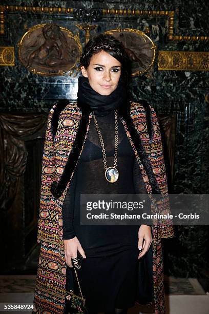 Miroslava Duma attends the Valentino Spring/Summer 2013 Haute-Couture show as part of Paris Fashion Week at Hotel Salomon de Rothschild, in Paris.