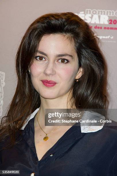 Julia Faure attends the Cesar 2013 Nominee Lunch at Le Fouquet's, in Paris.