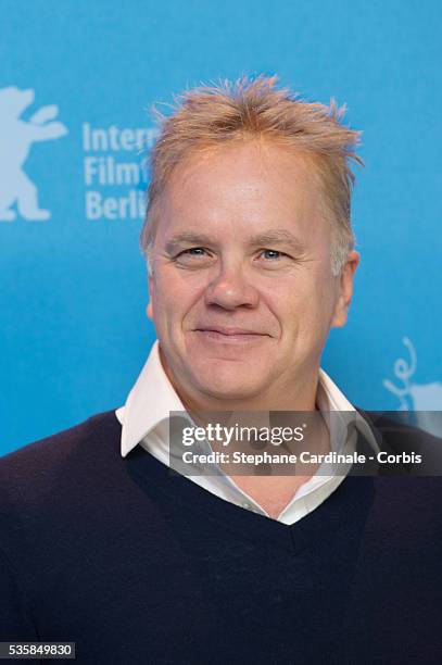 Jury member Tim Robbins attends the International Jury Photocall during the 63rd Berlinale International Film Festival at the Grand Hyatt in Berlin.