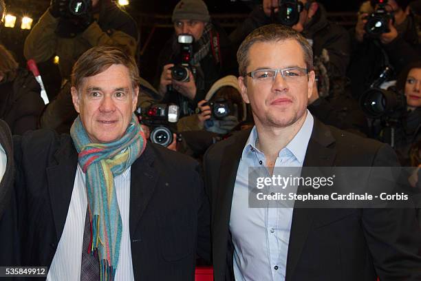 Director Gus Van Sant and actor Matt Damon attend Promised Land Premiere during the 63rd Berlinale International Film Festival at Berlinale Palast,...
