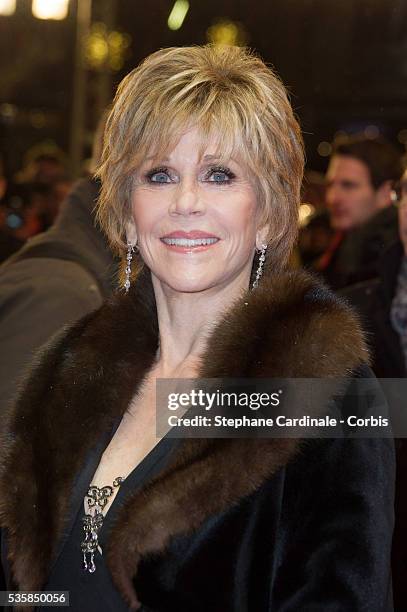Jane Fonda attends Promised Land Premiere during the 63rd Berlinale International Film Festival at Berlinale Palast, in Berlin.