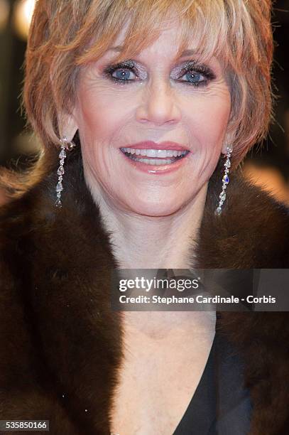 Jane Fonda attends Promised Land Premiere during the 63rd Berlinale International Film Festival at Berlinale Palast, in Berlin.