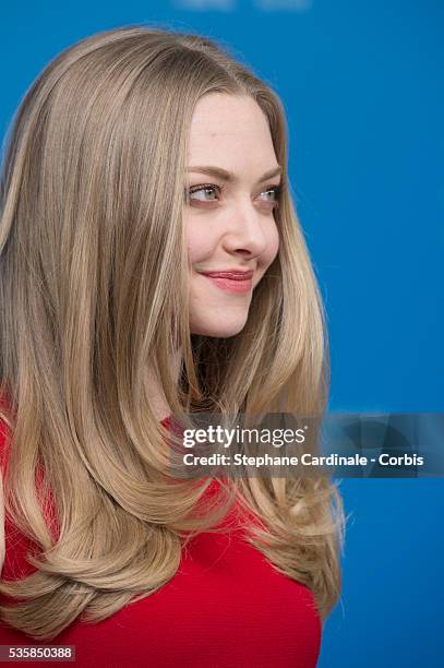 Amanda Seyfried attends the Lovelace Photocall during the 63rd Berlinale International Film Festival at Grand Hyatt Hotel in Berlin.