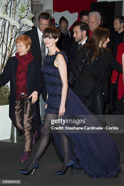 Anne Hathaway attends the Les Miserables Premiere during the 63rd Berlinale International Film Festival at Friedrichstadt-Palast in Berlin