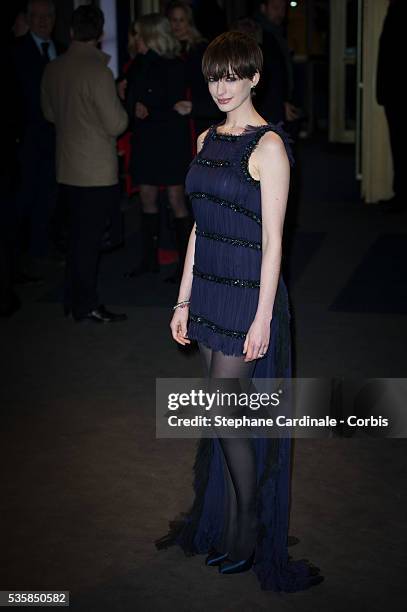 Anne Hathaway attends the Les Miserables Premiere during the 63rd Berlinale International Film Festival at Friedrichstadt-Palast in Berlin