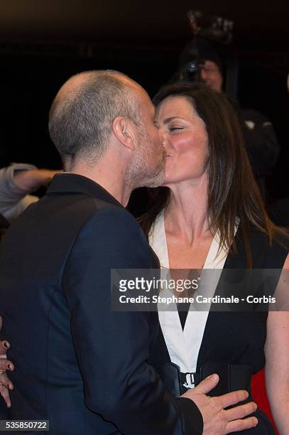 Fredrik Bond and wife attend the The Necessary Death of Charlie Countryman Premiere during the 63rd Berlinale International Film Festival at...