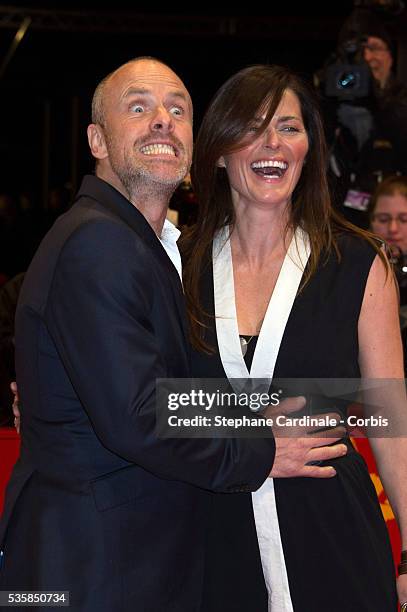 Fredrik Bond and wife attend the The Necessary Death of Charlie Countryman Premiere during the 63rd Berlinale International Film Festival at...