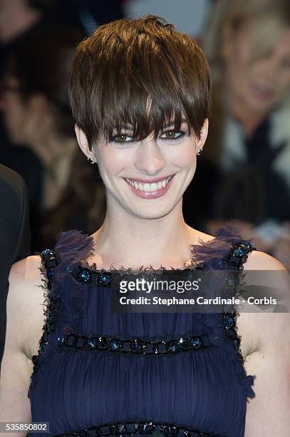 Anne Hathaway attends the Les Miserables Premiere during the 63rd Berlinale International Film Festival at Friedrichstadt-Palast in Berlin