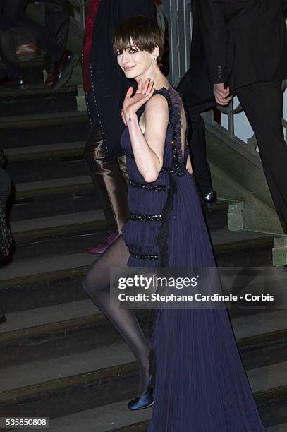 Anne Hathaway attends the Les Miserables Premiere during the 63rd Berlinale International Film Festival at Friedrichstadt-Palast in Berlin