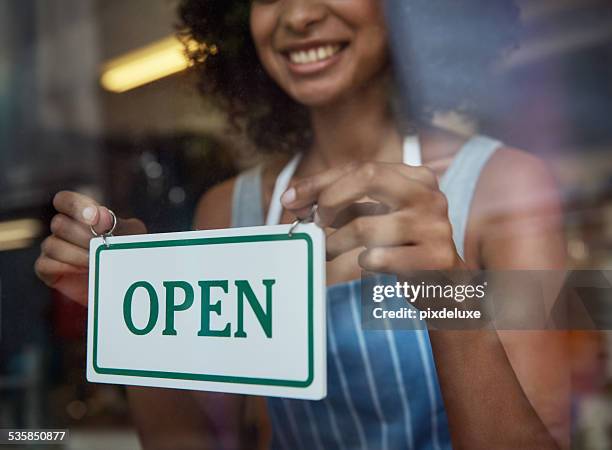 ready for business! - open sign stock pictures, royalty-free photos & images